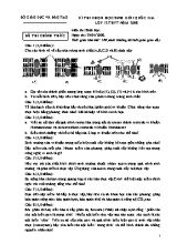 Đề thi chính thức chọn học sinh giỏi đội tuyển Quốc gia môn Sinh học Lớp 12 - Lần 1 - Năm học 2008